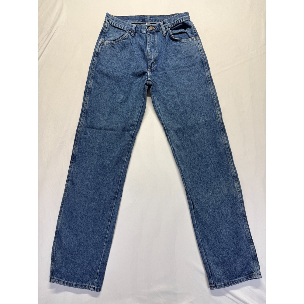 Rustler Regular Fit Jeans Men 32x33.5 Blue Medium Wash Denim Cotton Straight Leg